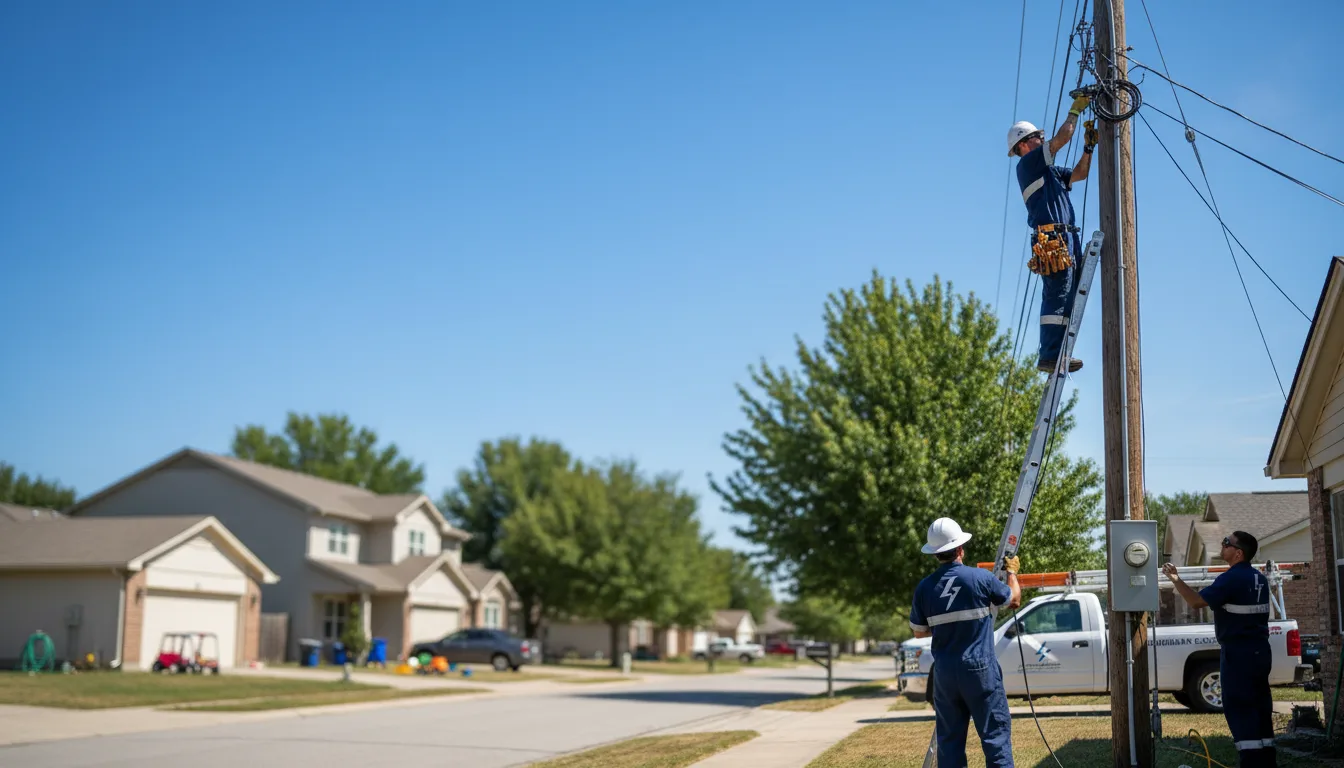 Residential electrician providing installation services in Batchtown, IL